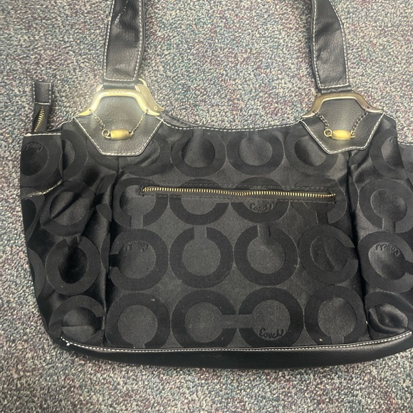 Coach Black and Gold Signature Interior Bag - Picture 1 of 13